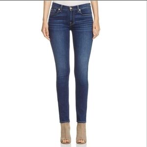 7 For All Mankind b(air) The Ankle Skinny Jeans Dark Wash Size 28